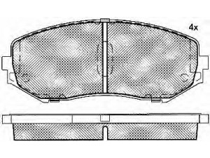 BSF 10886 stabdžių trinkelių rinkinys, diskinis stabdys 
 Techninės priežiūros dalys -> Papildomas remontas
5520065J00, 5520065J01, 5520065J10