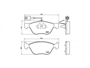 BREMBO P 23 116 stabdžių trinkelių rinkinys, diskinis stabdys 
 Techninės priežiūros dalys -> Papildomas remontas
77362228, 77365938, 9948092, 9951101