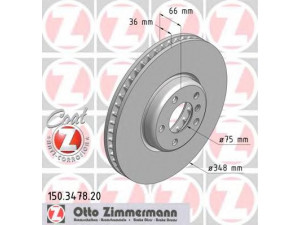 ZIMMERMANN 150.3478.20 stabdžių diskas 
 Dviratė transporto priemonės -> Stabdžių sistema -> Stabdžių diskai / priedai
3411 6 785 669