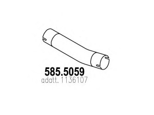 ASSO 585.5059 išleidimo kolektorius 
 Išmetimo sistema -> Išmetimo vamzdžiai
1136107