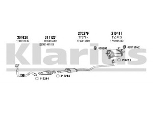 KLARIUS 900181E išmetimo sistema 
 Išmetimo sistema -> Išmetimo sistema, visa