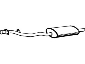 FENNO P1593 galinis duslintuvas 
 Išmetimo sistema -> Duslintuvas
18101247415, 18121712927