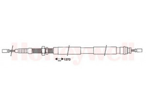 BENDIX 432410B trosas, stovėjimo stabdys 
 Stabdžių sistema -> Valdymo svirtys/trosai
4745G5, 4745G6, 4745J5, 96121652