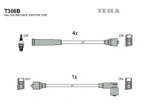 TESLA T306B uždegimo laido komplektas
