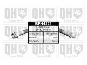 QUINTON HAZELL BFH4221 stabdžių žarnelė 
 Stabdžių sistema -> Stabdžių žarnelės
FBH 6220, 77 01 365 434