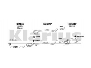 KLARIUS 391264U išmetimo sistema 
 Išmetimo sistema -> Išmetimo sistema, visa