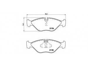 BREMBO P 71 005 stabdžių trinkelių rinkinys, diskinis stabdys 
 Techninės priežiūros dalys -> Papildomas remontas
4839700, 8968976, 8993768
