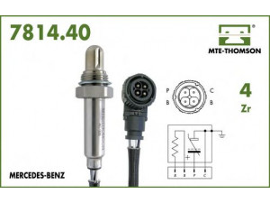 MTE-THOMSON 7814.40.037 lambda jutiklis 
 Išmetimo sistema -> Lambda jutiklis
000 540 26 17, 000 540 51 17