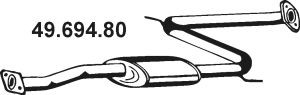 EBERSPÄCHER 49.694.80 vidurinis duslintuvas 
 Išmetimo sistema -> Duslintuvas
B378-40-300A