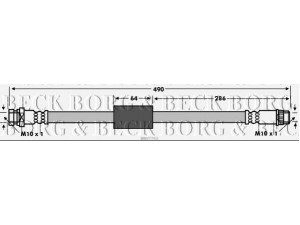 BORG & BECK BBH7743 stabdžių žarnelė 
 Stabdžių sistema -> Stabdžių žarnelės
46286-00QAA, 77 01 057 740, 93182623
