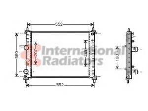 VAN WEZEL 17002317 radiatorius, variklio aušinimas 
 Aušinimo sistema -> Radiatorius/alyvos aušintuvas -> Radiatorius/dalys
46754746