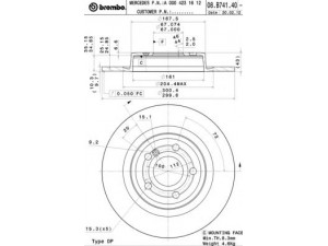 BREMBO 08.B741.41 stabdžių diskas 
 Dviratė transporto priemonės -> Stabdžių sistema -> Stabdžių diskai / priedai
0004231612, 1724230212