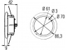 HELLA 2JA 343 790-741 vidaus apšvietimas