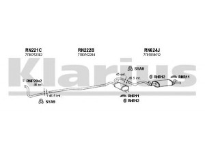 KLARIUS 720648U išmetimo sistema