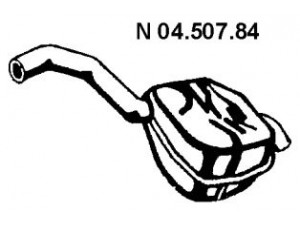 EBERSPÄCHER 04.507.84 galinis duslintuvas 
 Išmetimo sistema -> Duslintuvas
1 405 605, 1 440 319, 1 585 577