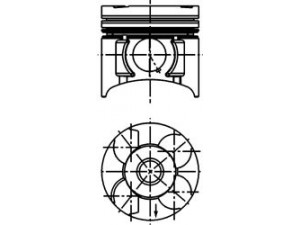 KOLBENSCHMIDT 40392600 stūmoklis 
 Variklis -> Cilindrai/stūmokliai
56 23 234, 56 23 235, 97731138