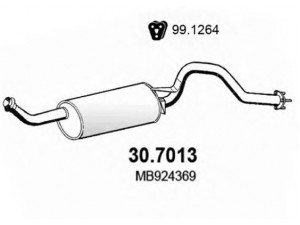 ASSO 30.7013 galinis duslintuvas 
 Išmetimo sistema -> Duslintuvas
MB924369, MR204856