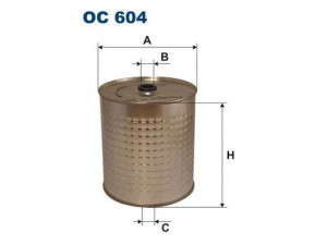 FILTRON OC604 alyvos filtras
74507257, 5000679, 5004777, L20051