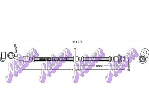 Brovex-Nelson H7479 stabdžių žarnelė 
 Stabdžių sistema -> Stabdžių žarnelės
01468TM8G00, 01468TM8G01