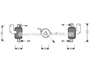 AVA QUALITY COOLING CND186 džiovintuvas, oro kondicionierius 
 Oro kondicionavimas -> Džiovintuvas
6455Z4, 9637860380, E164008, E164160