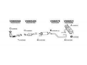 VENEPORTE 800627 išmetimo sistema 
 Išmetimo sistema -> Išmetimo sistema, visa