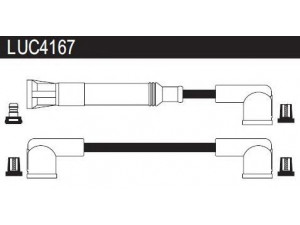 LUCAS ELECTRICAL LUC4167 uždegimo laido komplektas 
 Kibirkšties / kaitinamasis uždegimas -> Uždegimo laidai/jungtys
