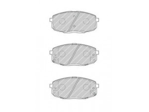 FERODO FDB4448 stabdžių trinkelių rinkinys, diskinis stabdys 
 Techninės priežiūros dalys -> Papildomas remontas
581011HA10