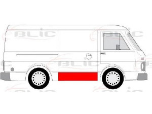 BLIC 6508-01-9560160P durys, kėbulas 
 Kėbulas -> Keleivių kabina -> Durys/dalys