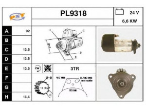 SNRA PL9318 starteris