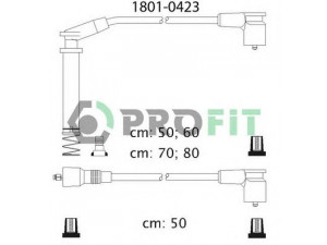PROFIT 1801-0423 uždegimo laido komplektas 
 Kibirkšties / kaitinamasis uždegimas -> Uždegimo laidai/jungtys
1612509, 1612541, 1612544, 1612556