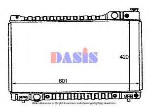 AKS DASIS 111070N radiatorius, variklio aušinimas