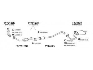 VENEPORTE 700127 išmetimo sistema 
 Išmetimo sistema -> Išmetimo sistema, visa