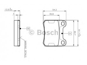 BOSCH 0 986 TB2 007 stabdžių trinkelių rinkinys, diskinis stabdys 
 Techninės priežiūros dalys -> Papildomas remontas
000 420 98 20, A 000 420 98 20