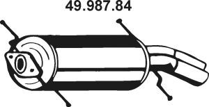 EBERSPÄCHER 49.987.84 galinis duslintuvas 
 Išmetimo sistema -> Duslintuvas
FEB3 40 100F, FEC4 40 100