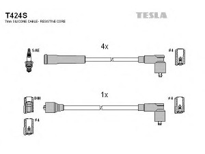 TESLA T424S uždegimo laido komplektas 
 Kibirkšties / kaitinamasis uždegimas -> Uždegimo laidai/jungtys