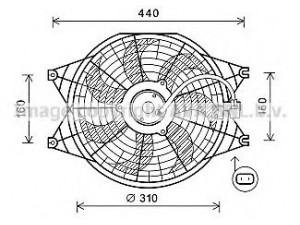AVA QUALITY COOLING KA7537 ventiliatorius, radiatoriaus 
 Aušinimo sistema -> Oro aušinimas
977303E900