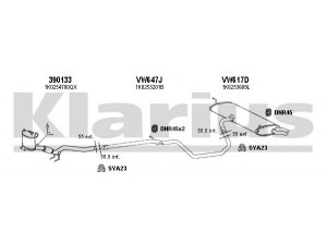 KLARIUS 930948U išmetimo sistema 
 Išmetimo sistema -> Išmetimo sistema, visa