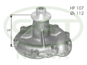 GGT PA11220 vandens siurblys
3132739R92, 3136053R92