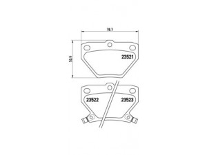 BREMBO P 83 052 stabdžių trinkelių rinkinys, diskinis stabdys 
 Techninės priežiūros dalys -> Papildomas remontas
0446620090, 0446652010, 0446652020