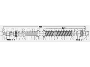 BORG & BECK BBH6270 stabdžių žarnelė 
 Stabdžių sistema -> Stabdžių žarnelės
480642, 480646, 480642, 480646