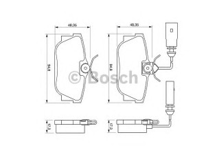 BOSCH 0 986 424 748 stabdžių trinkelių rinkinys, diskinis stabdys
7D0 698 451, 7D0 698 451 D, 7D0 698 451 E