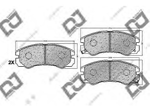 DJ PARTS BP1052 stabdžių trinkelių rinkinys, diskinis stabdys 
 Techninės priežiūros dalys -> Papildomas remontas
8-97035-257-0, 8-97035-257-1, 8-97047-526-0
