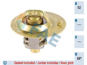 FAE 5320588 termostatas, aušinimo skystis 
 Aušinimo sistema -> Termostatas/tarpiklis -> Thermostat
3257449, 19300-634-812, 19300-634-961