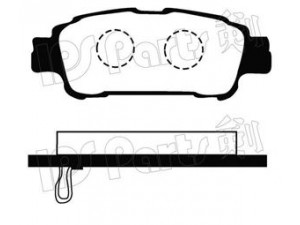 IPS Parts IBR-1258 stabdžių trinkelių rinkinys, diskinis stabdys 
 Techninės priežiūros dalys -> Papildomas remontas
04466-28040, 0446628040, 04466YZZE1