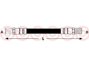 BREMBO T 61 087 stabdžių žarnelė 
 Stabdžių sistema -> Stabdžių žarnelės
445116, 481607, 171048B, 13269