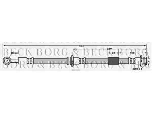 BORG & BECK BBH7835 stabdžių žarnelė 
 Stabdžių sistema -> Stabdžių žarnelės
46210-AV710