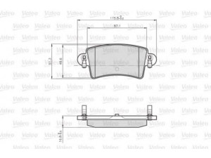 VALEO 872669 stabdžių trinkelių rinkinys, diskinis stabdys 
 Techninės priežiūros dalys -> Papildomas remontas
44060-00QAE, 4406000QAE