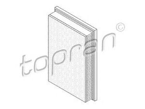 TOPRAN 206 879 oro filtras 
 Techninės priežiūros dalys -> Techninės priežiūros intervalai
58 34 040, 58 34 279, 93183389