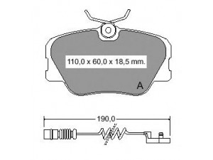 VEMA 833220 stabdžių trinkelių rinkinys, diskinis stabdys
0004209920, 0014200720