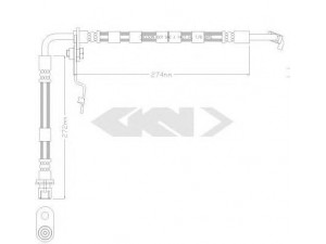 SPIDAN 340304 stabdžių žarnelė 
 Stabdžių sistema -> Stabdžių žarnelės
GS1D43980, GS1D43980A